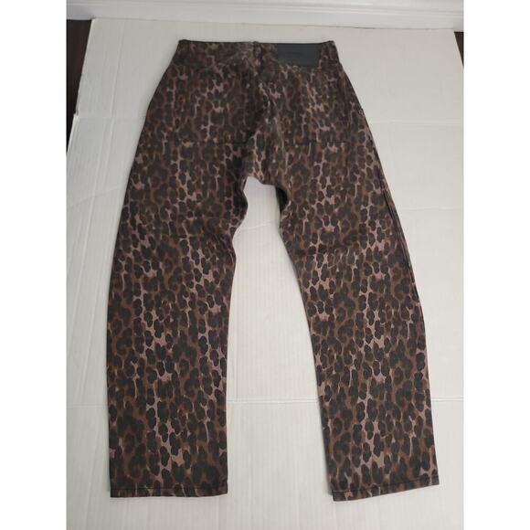 Free People One Teaspoon Printed Sinners Jeans Sz 26 Harem Barrel Leopard Print - Picture 12 of 15